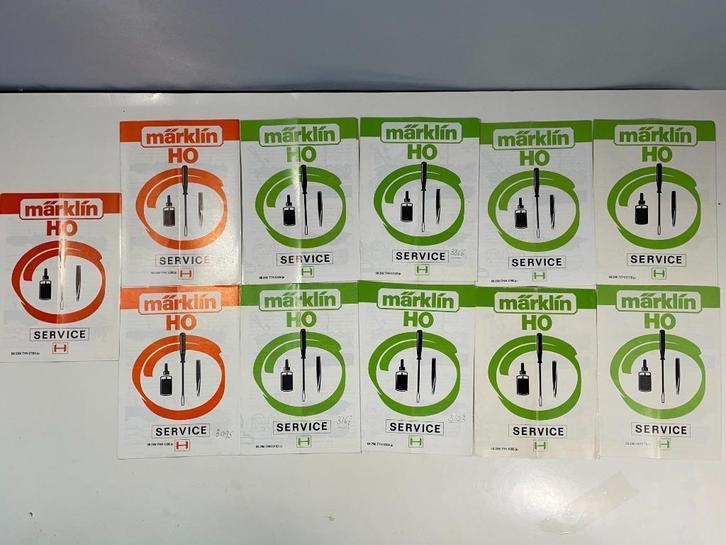 11 Marklin Service boekjes, Hobby en Vrije tijd, Modeltreinen | H0, Gebruikt, Boek, Tijdschrift of Catalogus, Wisselstroom, Märklin