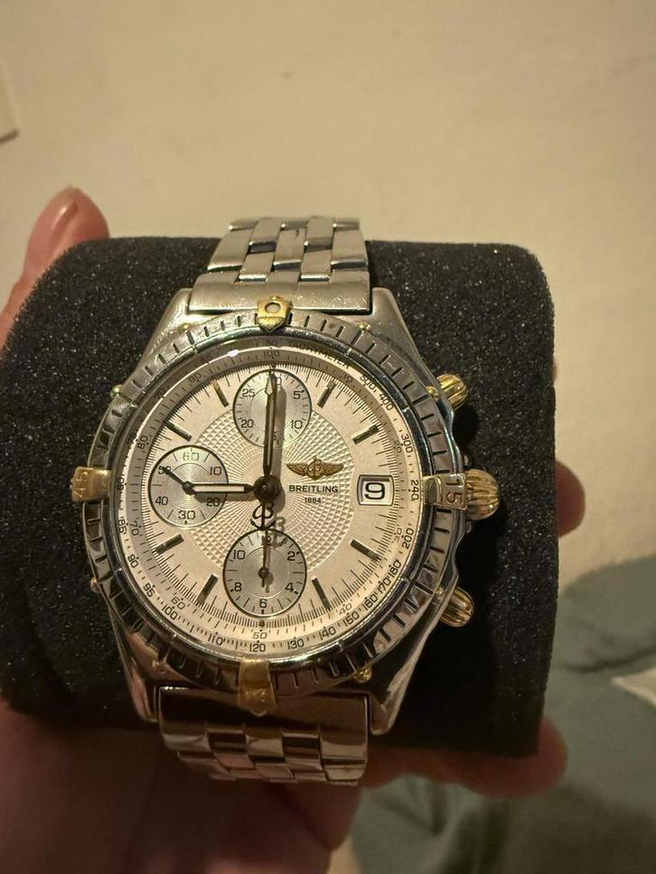 Breitling chronomat, Sieraden, Tassen en Uiterlijk, Horloges | Dames, Zo goed als nieuw, Overige merken, Staal, Ophalen