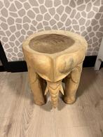 Suar houten olifanten kruk, Ophalen of Verzenden, Zo goed als nieuw, Hout