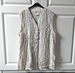 Classics vintage gilet linnen mix maat 42 creme taupe blauw, Maat 42/44 (L), Ophalen of Verzenden, Gedragen, Classics