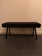 Zwart Velvet Bankje - 98x40x45 cm, Huis en Inrichting, Ophalen, Zwart, Zo goed als nieuw, Eén