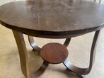 APARTE RONDE TAFEL  - DONKER EIKEN ? - doorsnede 87 cm., Antiek en Kunst, Antiek | Meubels | Tafels, Ophalen