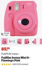 Fujifilm Instax Mini 9 - Flamingo Pink, Ophalen of Verzenden, Zo goed als nieuw, Polaroid, Fuji