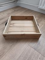 T.E.A.B.! Houten dienblad - 38x38cm, Ophalen of Verzenden, Zo goed als nieuw, Vierkant, Hout