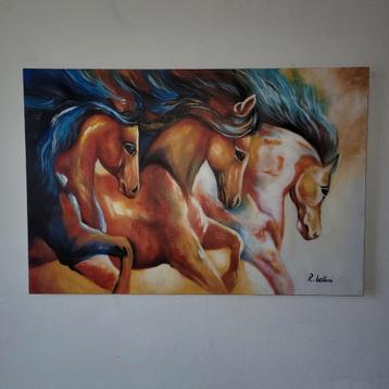 Schilderij paarden beschikbaar voor biedingen