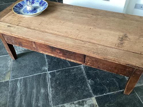 Uit Frankrijk Antieke salontafel, Huis en Inrichting, Tafels | Salontafels, Gebruikt, Minder dan 50 cm, 50 tot 100 cm, 100 tot 150 cm