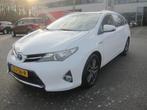 Toyota Auris 1.8 Hybrid Lease CAMERA NAVI CRUISE 1E EIGENAAR, Euro 5, Stof, Gebruikt, Zwart