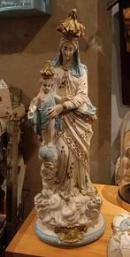 Vintage Maria met Kind beeld - 50cm, Antiek en Kunst, Antiek | Religie, Ophalen of Verzenden