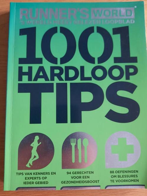 Boek 1001 HARDLOOP tips, runners world ZGAN, Sport en Fitness, Loopsport en Atletiek, Zo goed als nieuw, Overige typen, Overige merken