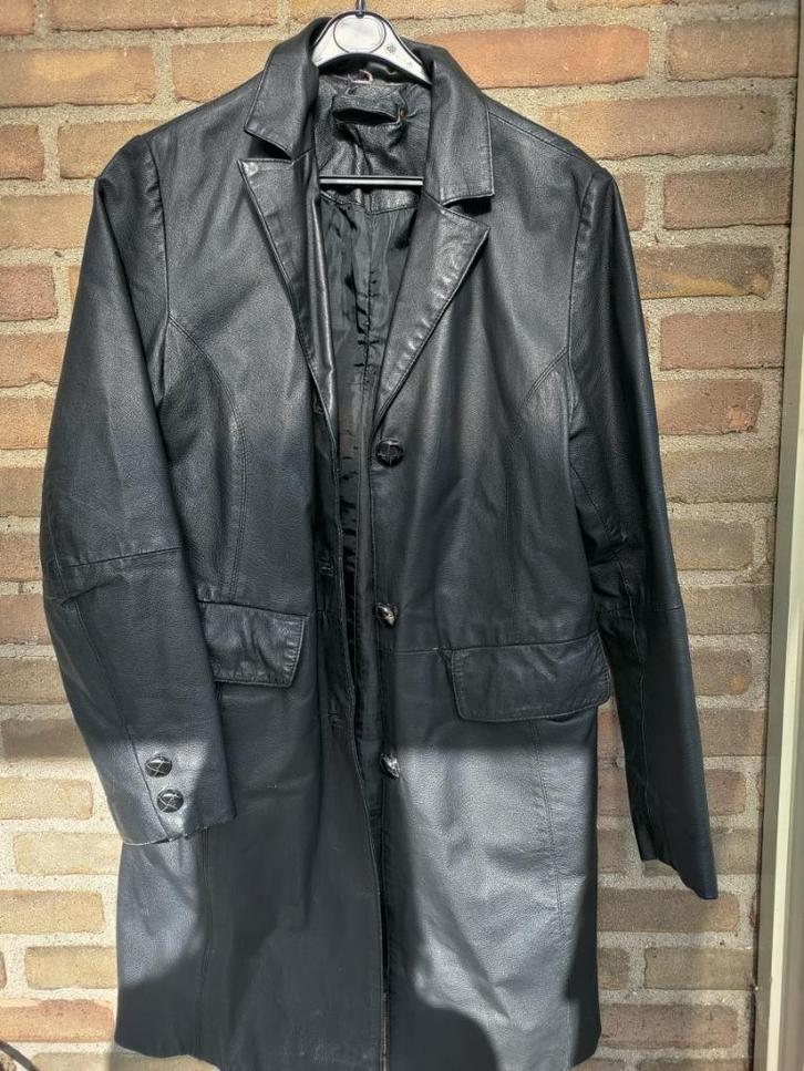 Zwarte tussenjas maat 38/40, Kleding | Dames, Jassen | Winter, Gedragen, Maat 38/40 (M), Zwart, Ophalen