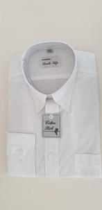NIEUW in verpakking! Wit heren overhemd, M, halswijdte 39 cm, Ophalen of Verzenden, Nieuw, Wit, Halswijdte 39/40 (M)