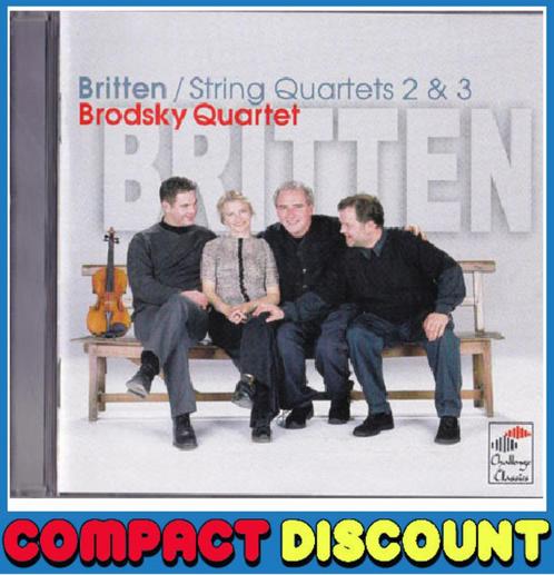 CD Brodsky Quartet - Benjamin Britten -String Quartets 2 & 3, Cd's en Dvd's, Cd's | Klassiek, Kamermuziek, Ophalen of Verzenden