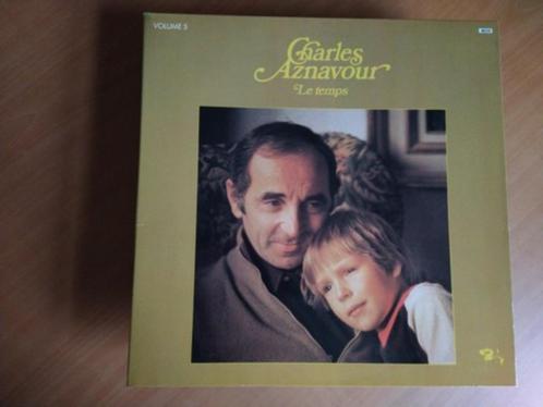 Elpee Charles Aznavour - Le Temps (volume 5), Cd's en Dvd's, Vinyl | Pop, Gebruikt, 1960 tot 1980, Ophalen of Verzenden