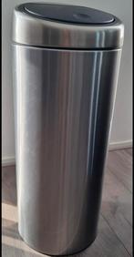 Brabantie touch bin 23-30 liter zilver, 50 tot 75 cm, 40 liter of meer, Ophalen of Verzenden, Zo goed als nieuw