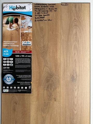 99m2 Waterbestendig Laminaat Roble Historic 44pak  = €1287 beschikbaar voor biedingen