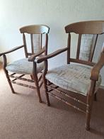 2 Armleunstoelen, Huis en Inrichting, Stoelen, Ophalen, Gebruikt, Bruin, Twee