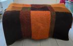 Vintage oranje wollen deken, Antiek en Kunst, Ophalen of Verzenden