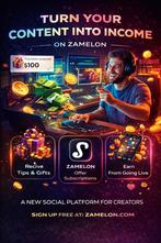 Zamelon een wereldwijd online platform voor contentcreatie, Ophalen, Nieuw, Wasrek