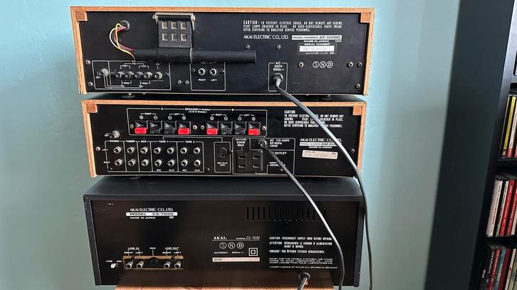 Akai Vintage Set + Bose 401 Speakers, Audio, Tv en Foto, Stereo-sets, Gebruikt, Cassettedeck, Akai, Losse componenten, Ophalen of Verzenden