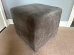 Mooie antraciet hocker 46x46 cm, Huis en Inrichting, Banken | Voetenbanken en Poefen, Ophalen, Minder dan 50 cm, Stoer, Vierkant