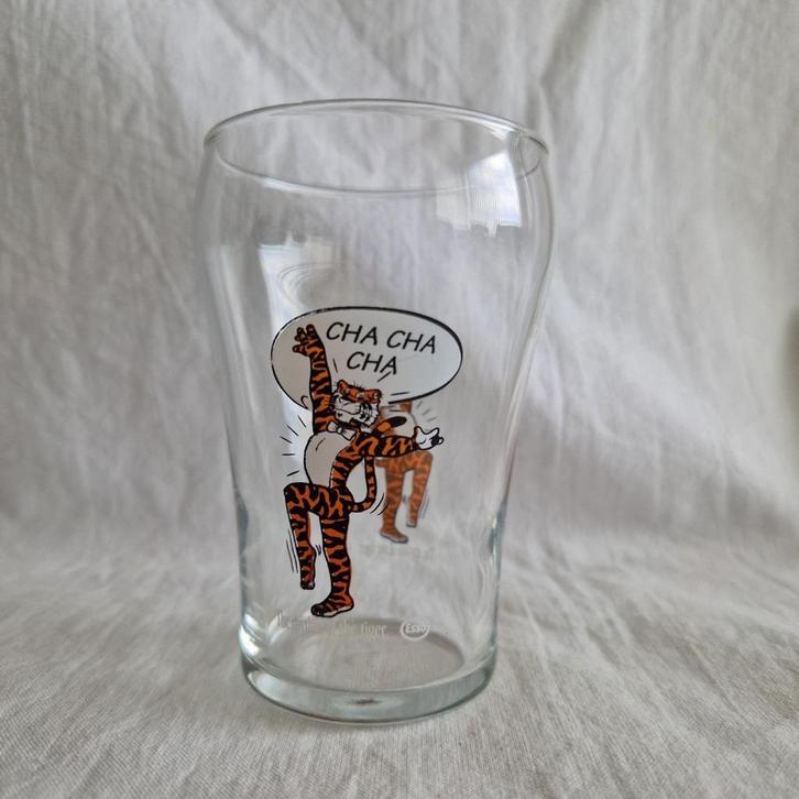 ESSO glas The Rhythm of the Tiger Cha Cha Cha #181, Verzamelen, Glas en Borrelglaasjes, Gebruikt, Frisdrankglas, Ophalen of Verzenden