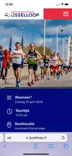 Gezocht: ticket voor 10km ijsselloop 14-4-24 voor overname, Tickets en Kaartjes, Recreatie | Pretparken en Attractieparken