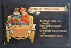 Oude kaart - Groeten uit Bloemendaal - voor 1920, Ophalen of Verzenden, Voor 1920, Gelopen, Voertuig