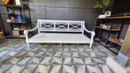 Royale houten whitewash loungebank, Ophalen, Zo goed als nieuw, Hout
