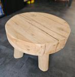 Bijzettafel teak - 30xØ45 cm, Huis en Inrichting, Ophalen, Zo goed als nieuw