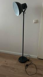 Stevige antracietkleurige metalen vloerlamp, Ophalen, Zo goed als nieuw, Metaal, 100 tot 150 cm