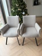 2 Jysk Eetkamerstoelen - Zo goed als nieuw!, Ophalen, Twee, Zo goed als nieuw, Stof