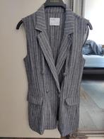 Bershka dames krijtstreep gilet grijs, Zo goed als nieuw, Maat 34 (XS) of kleiner, Grijs, Bershka