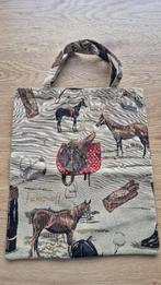 Gobelin tas met paarden opdruk, Sieraden, Tassen en Uiterlijk, Tassen | Damestassen, Ophalen of Verzenden, Nieuw, Overige kleuren