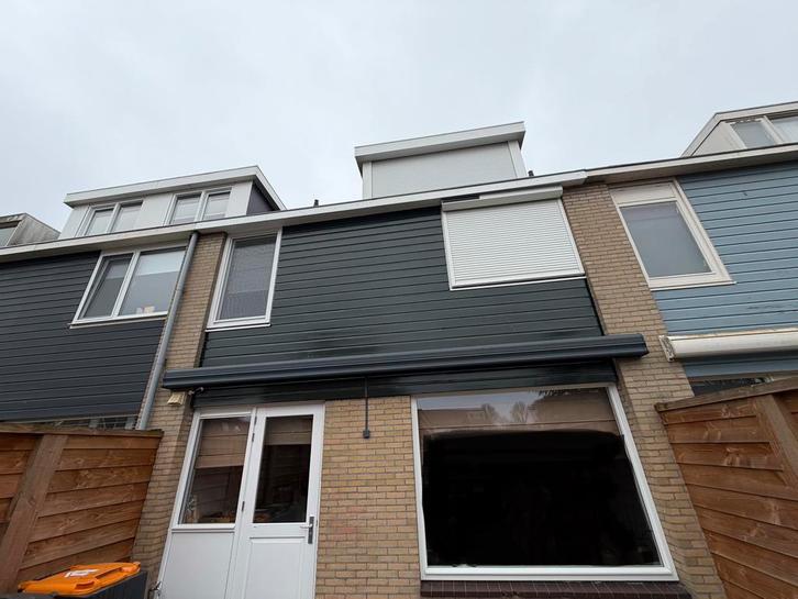 Zonnescherm met bedieningschakelaar, Tuin en Terras, Zonneschermen, Gebruikt, Knikarmscherm, 150 tot 300 cm, 450 cm of meer, Elektrisch