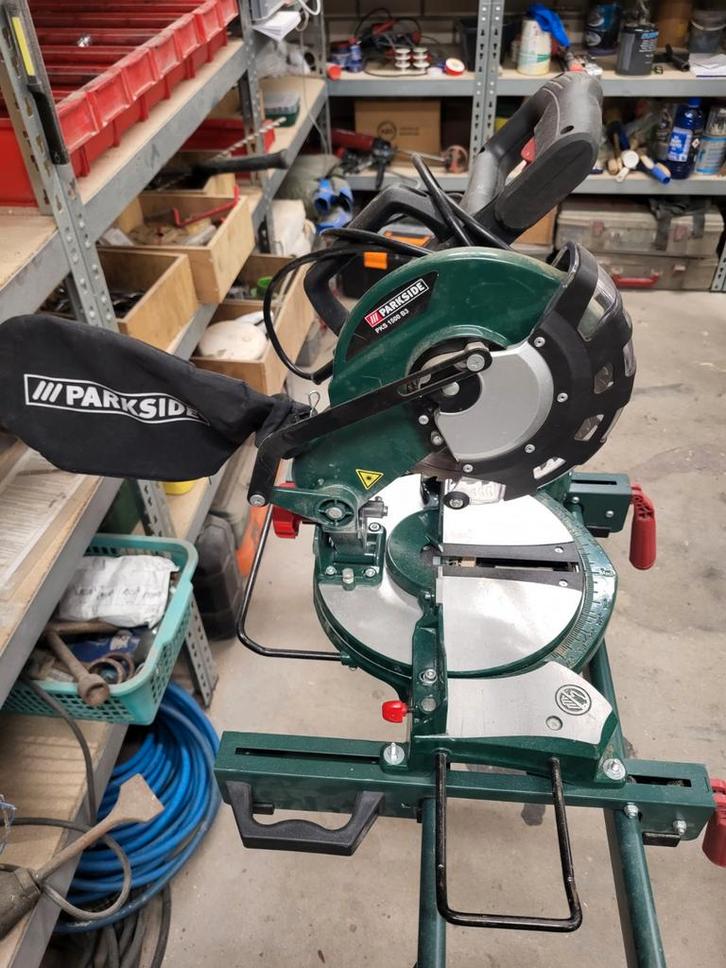 Parkside Afkortzaag - ZGAN, Doe-het-zelf en Verbouw, Gereedschap | Zaagmachines, Zo goed als nieuw, Afkortzaag, Ophalen of Verzenden