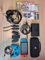 Nintendo Switch (2017) Compleet met Games & Accessoires, Spelcomputers en Games, Met games, Met 2 controllers, Ophalen of Verzenden