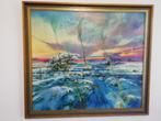 Ger Polak.  Winterlandschap Bergen.NH., Antiek en Kunst, Kunst | Schilderijen | Klassiek, Ophalen of Verzenden