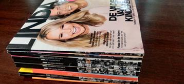 Flinke stapel Linda Magazine, juni 2023 t/m febr 2024 beschikbaar voor biedingen