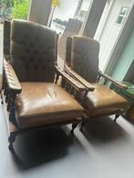 Twee Chesterfield fauteuils, Ophalen, Gebruikt
