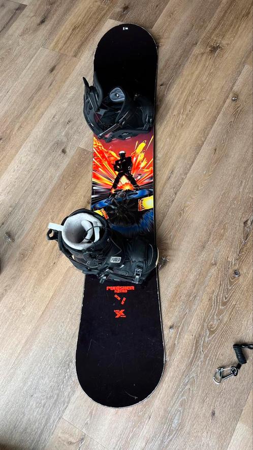 Snowboard Nitro Punisher - 155cm - incl. Flow bindingen, Sport en Fitness, Snowboarden, Gebruikt, Board, Ophalen