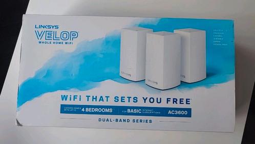 LINKSYS VELOP WiFi Multiroom AC3600 Dual-Band 3-Pack VLP0103, Computers en Software, WiFi-versterkers, Gebruikt, Ophalen of Verzenden