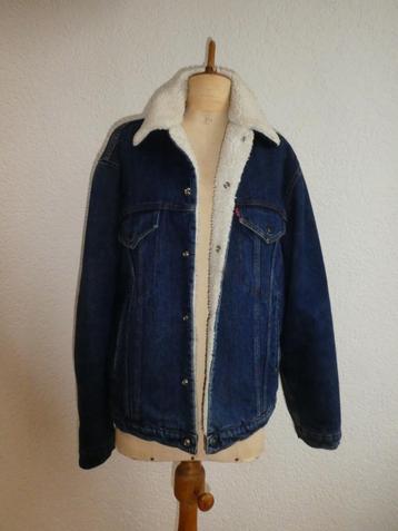 VINTAGE 90's Levi Strauss spijkerjas maat 40 teddyvoering beschikbaar voor biedingen