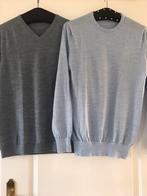 2 Heren truien, Maat S. Grijs en L. Blauw. Nieuw., Ophalen of Verzenden, Nieuw, Maat 46 (S) of kleiner, Grijs