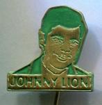 Johnny Lion groen op koper zanger speldje ( S_102a ), Verzamelen, Speldjes, Pins en Buttons, Verzenden, Nieuw, Figuurtje, Speldje of Pin