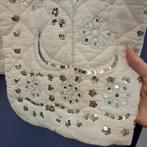 Boebou quilted gilet met pailletten crème ongedragen L 49738, Kleding | Dames, Truien en Vesten, Maat 38/40 (M), Verzenden, .