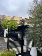 2 zwarte schuttingen, Tuin en Terras, 1 tot 2 meter, Minder dan 3 meter, Ophalen of Verzenden, Zo goed als nieuw