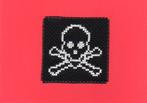 kaart met geborduurde piratenvlag (1224), Ophalen of Verzenden, Nieuw, Overige thema's