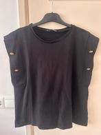 Leuke zwarte Zara top, maat L, Kleding | Dames, Tops, Maat 38/40 (M), Ophalen of Verzenden, Zonder mouw, Gedragen