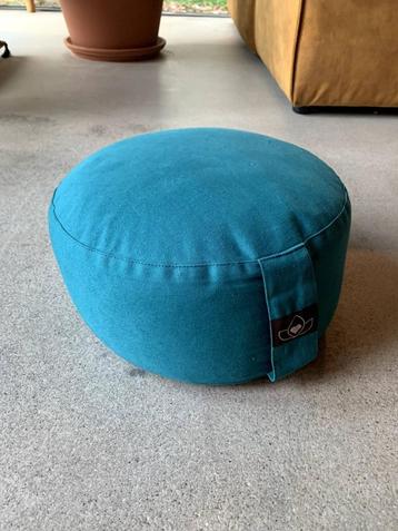 LOTUS - Meditatiekussen eco donkergroen rond 33cm dik 17cm  beschikbaar voor biedingen