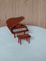 Vintage piano met krukje poppenhuis, Ophalen of Verzenden, Gebruikt, Poppenhuis